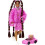Barbie Κούκλα Barbie Extra με αξεσουάρ, μακριά καστανά μαλλιά, ροζ 2-κομματιο ένδυμα 3