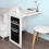SoBuy® FWT20-W, Folding Wall-mounted Drop-leaf Table, Kitchen & Dining Table Desk with Blackboard, White 2