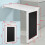SoBuy® FWT20-W, Folding Wall-mounted Drop-leaf Table, Kitchen & Dining Table Desk with Blackboard, White 6