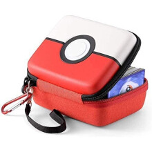 Trading Card Storage Tin Box for TCG Cards, Hard-Shell Game Cards Carry Case Holder Bag Case for Pokemon
