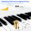 Costway 88-Key Foldable Digital Piano Semi Weighted Electronic Keyboard 2