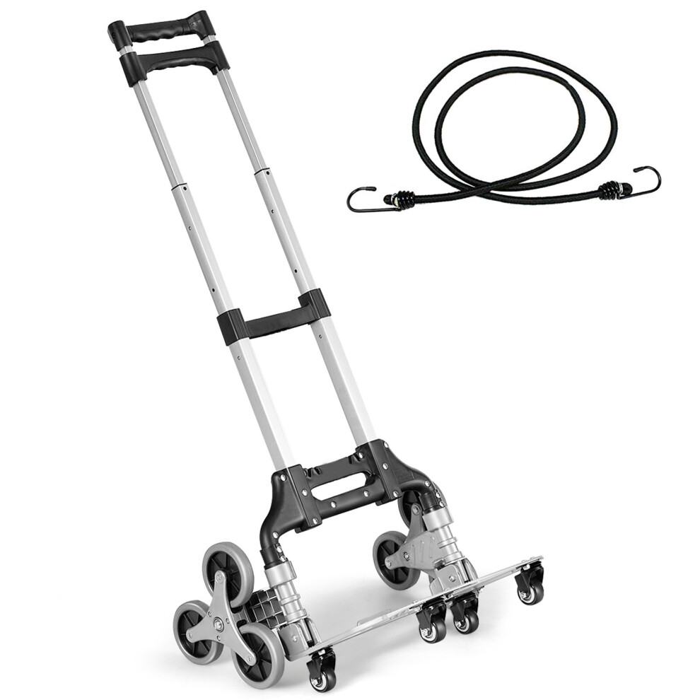 Costway Outdoor Stair Climbing Cart Portable Folding Hand Truck