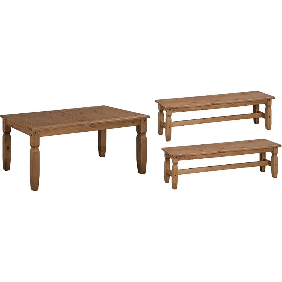 Mercers Furniture Corona 5'0 Dining Table and 2x 4'0 Benches