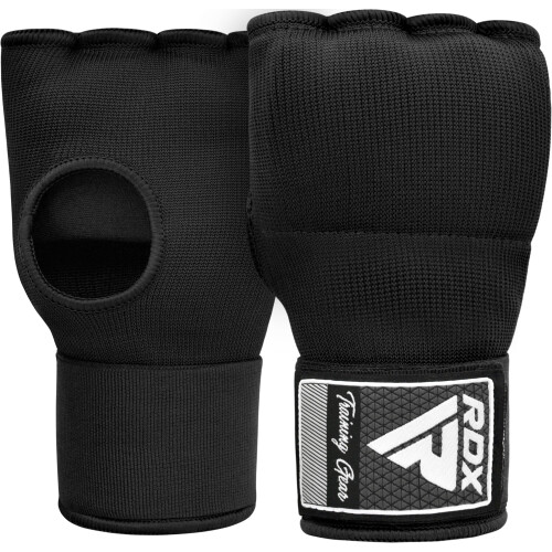 (Black, M) RDX Boxing Hand Wrap Inner Gloves, Quick 75cm Long 2