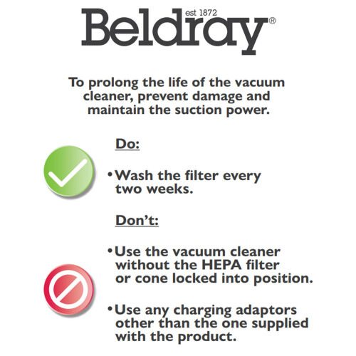 Beldray BELDRAY CYLINDER HEPA FILTER TELESCOPIC EXTENDING VACUUM CLEANER 1