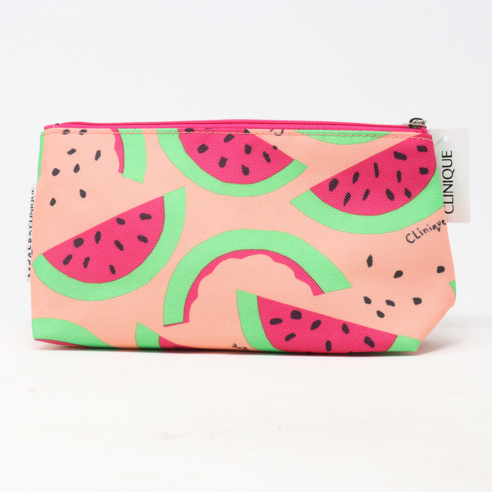 Clinique X Donald Watermelon Print Cosmetic Bag  / New