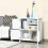 Homcom HOMCOM 5 Drawer Table Multi-purpose Storage Chest Sideboard Retro Style Entryway 9
