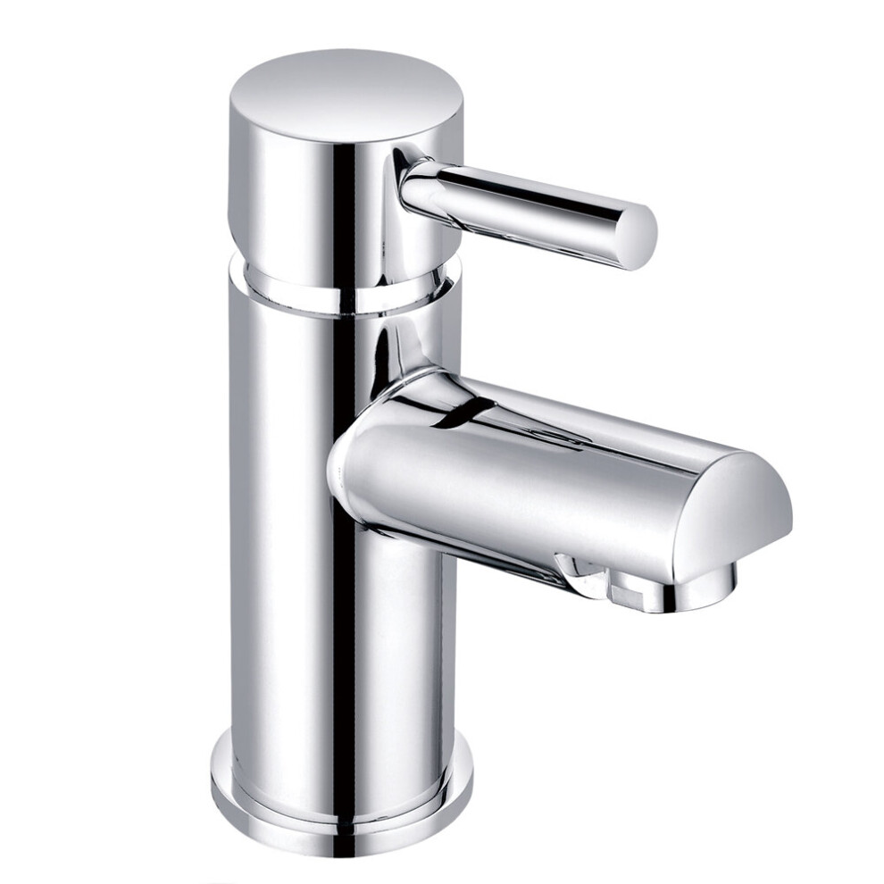 Mini Chrome Basin Sink Mixer Tap Modern Cloakroom Bathroom Lever Faucet