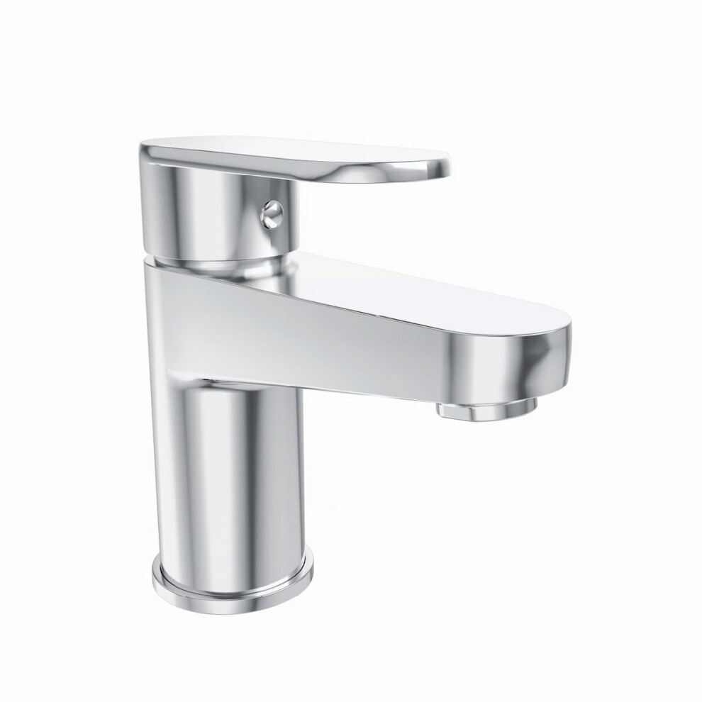 Modern Basin Mixer Tap Bathroom Chrome Single Lever Action Mixer Taps