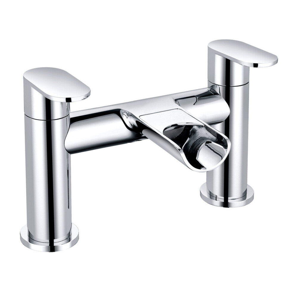 Waterfall Bath Filler Tap Chrome Bathroom Lever Faucet