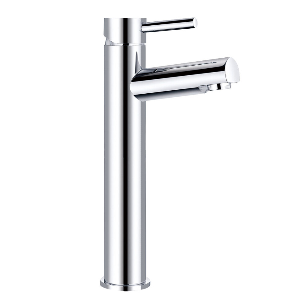 Tall Counter Top Basin Mixer Tap Modern Chrome Bathroom Sink Lever Faucet 5059490122179