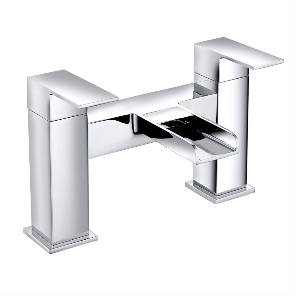 Nrg Bathroom Bath Filler Mixer Tap Bathroom Square Tub Lever Faucet Chrome