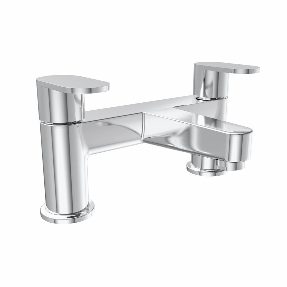 Modern Round Bathroom Tub Tap Bath Filler Mixer Taps Chrome