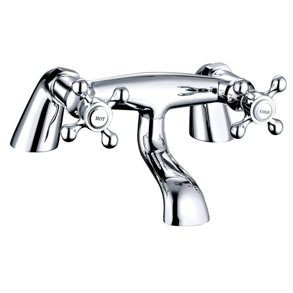 Traditional Bathroom Bath Filler Mixer Tap Bath Shower Solid Brass Faucets Chrome