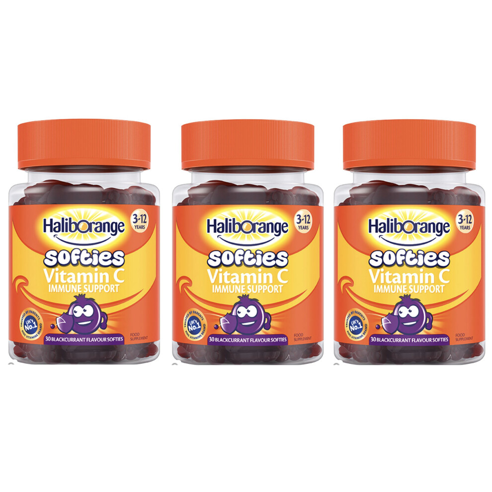 Haliborange Vitamin C  Blackcurrant Softies for 3-12Yrs (Pack of 90 )