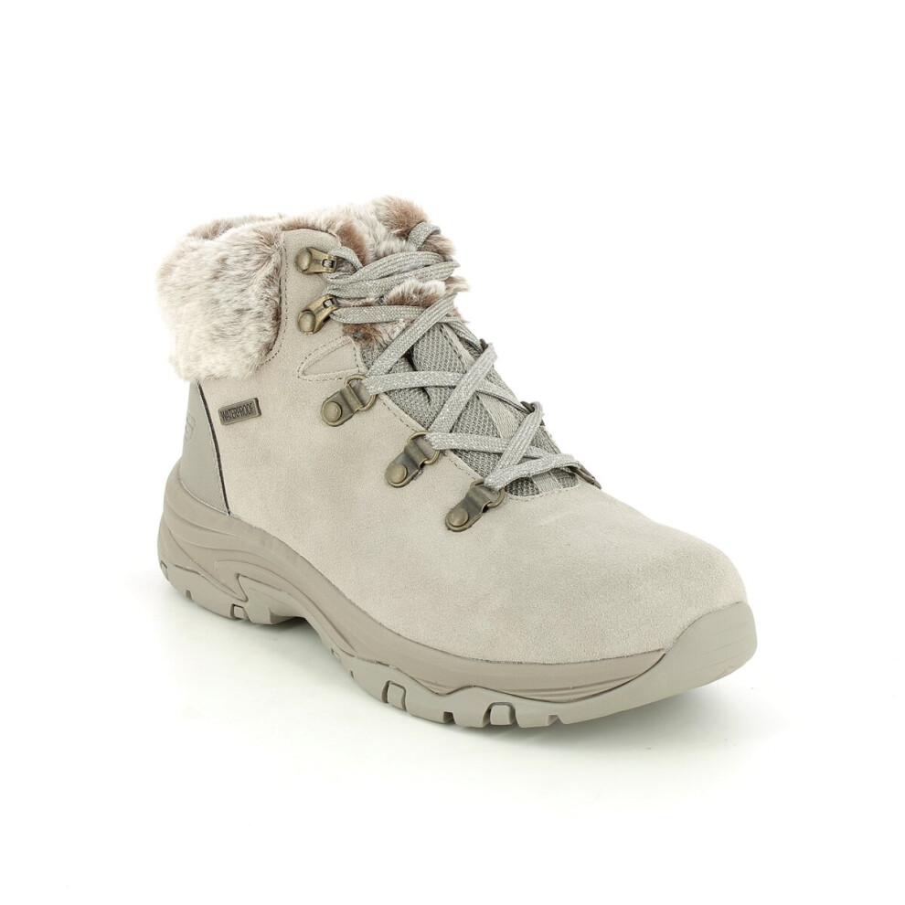 (UK 4) Skechers Trego Falls Finest Taupe Waterproof Walking Boots