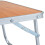 vidaXL foldbart campingbord brun aluminium 60x40 cm 5