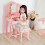 Fantasy Fields Gisele Kids Dressing Tables Vanity Table With Mirror & 10