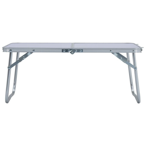 VidaXL vidaXL Foldable Camping Table Aluminium 60x40cm White Portable Tables Desks 1