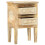VidaXL vidaXL Solid Mango Wood Bedside Cabinet with 2 Drawers 40x30x60cm Side Desk 3