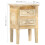 VidaXL vidaXL Solid Mango Wood Bedside Cabinet with 2 Drawers 40x30x60cm Side Desk 8