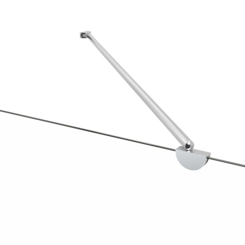 VidaXL vidaXL Bath Enclosure 68cm Tempered Glass Stripe Bathroom Shower Screen Panel 2