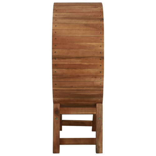 VidaXL vidaXL Solid Acacia Wood Wine Rack 13 Bottles Drink Storage Holder Cabinet 2