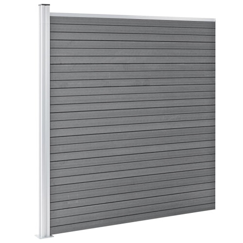 VidaXL vidaXL Gartenzaun WPC 526x186 cm Grau 2