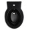 VidaXL vidaXL Ceramic Toilet & Bidet Set Black Home WC Bathroom Plumbing Fixtures 7