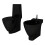 VidaXL vidaXL Ceramic Toilet & Bidet Set Black Home WC Bathroom Plumbing Fixtures 2