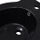 VidaXL vidaXL Ceramic Toilet & Bidet Set Black Home WC Bathroom Plumbing Fixtures 8
