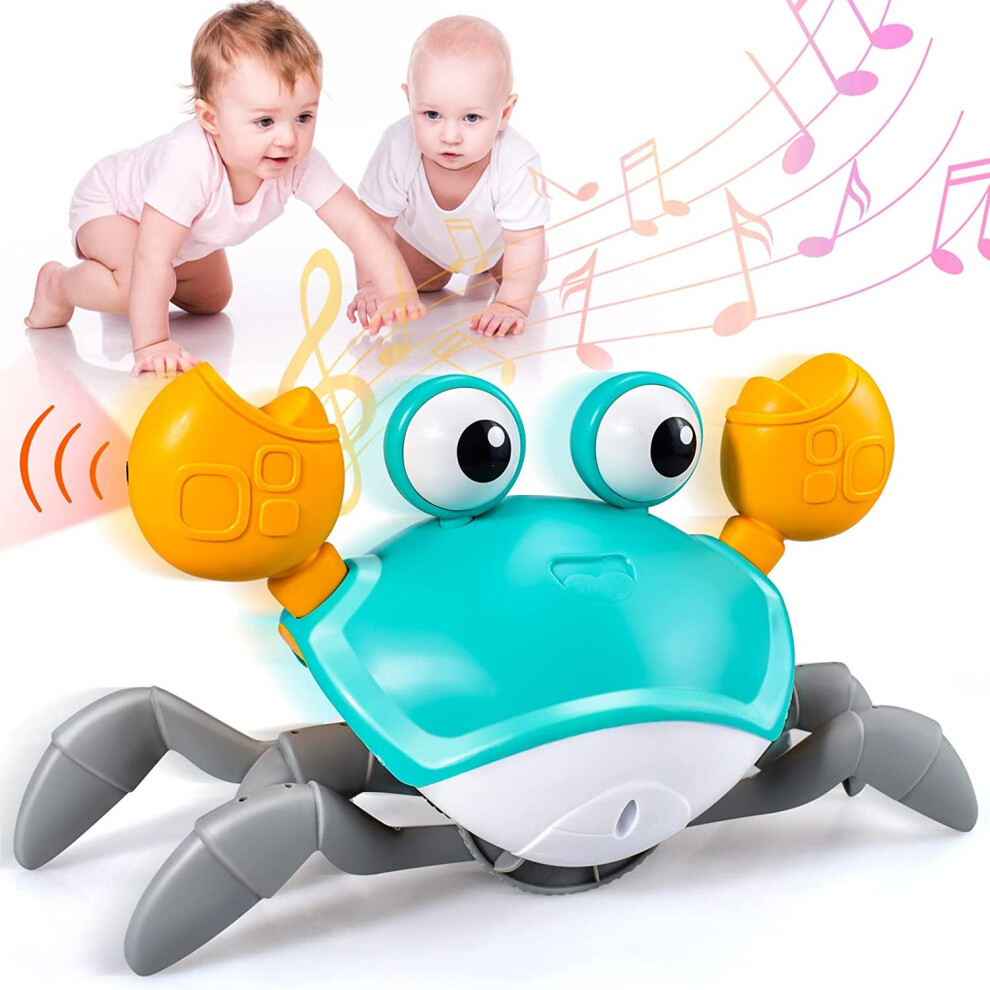 Interactive Toys Electric Music Crawling Crab Baby Toy LED Kids toy