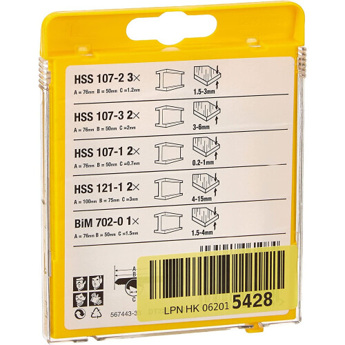 DeWalt Dewalt Metal Cutting Jigsaw Blades 10 Piece Set 1