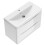 800mm Bathroom Vanity Unit with Basin Gloss White Cloakroom Sink Unit 5