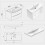 800mm Bathroom Vanity Unit with Basin Gloss White Cloakroom Sink Unit 8
