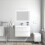 800mm Bathroom Vanity Unit with Basin Gloss White Cloakroom Sink Unit 2