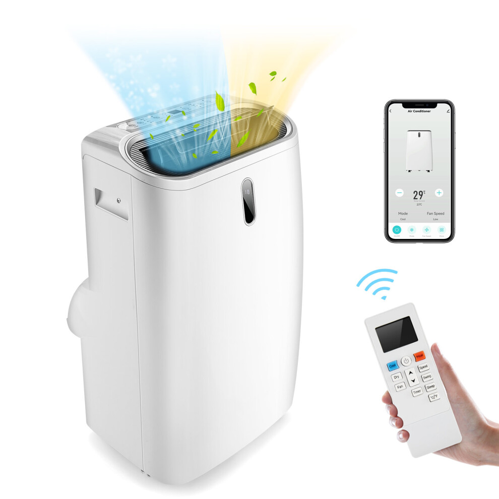 12000 BTU Portable Air Conditioner w/ Dehumidify WiFi & App Control