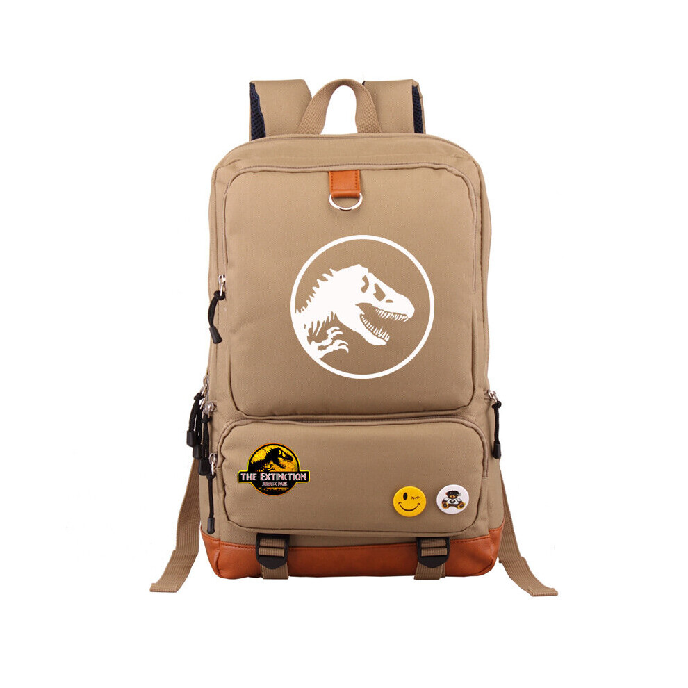Shiyou (Brown) Jurassic Park World Backpack Rucksack School Bag Brown