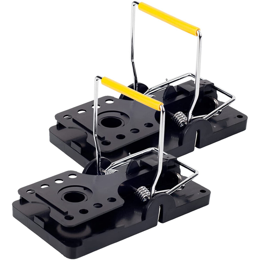 2PCS Large Rat Traps In/Outdoor Heavy Duty Humane Mouse Traps Reusable
