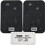 Loops Wireless Bluetooth Amplifier & 2x 100W Black Wall Mounted Speakers Amp System 1