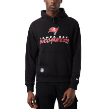 (S, Black) New Era Mens Tampa Bay Buccaneers NFL Script Team Pullover Hoody Hoodie - Black