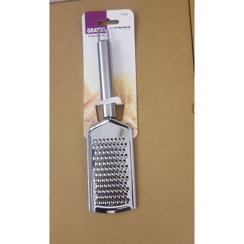 CHEESE GRATER STAINLESS STEEL KITCHEN TOOL LEMON SPICE SHREDDER PERFECT GRIP