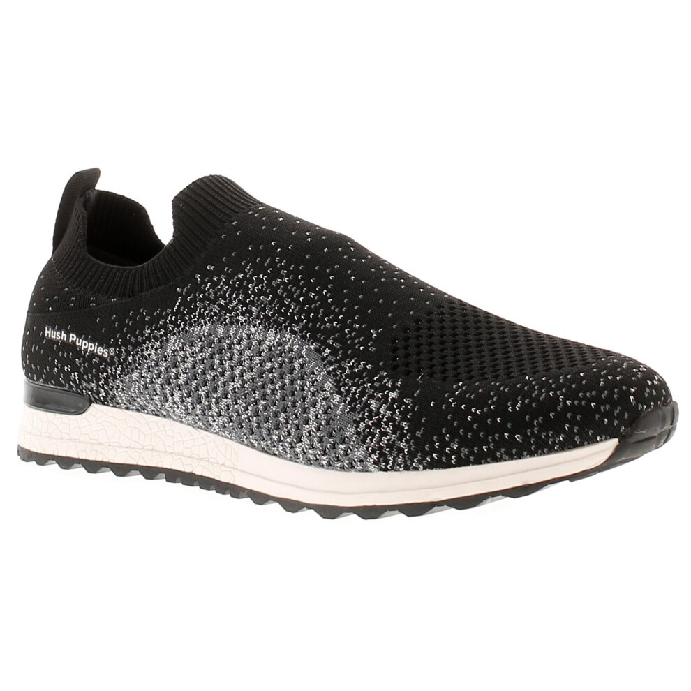 (Black, 5 (Adults')) Hush Puppies Ennis Women's Trainers UK Size
