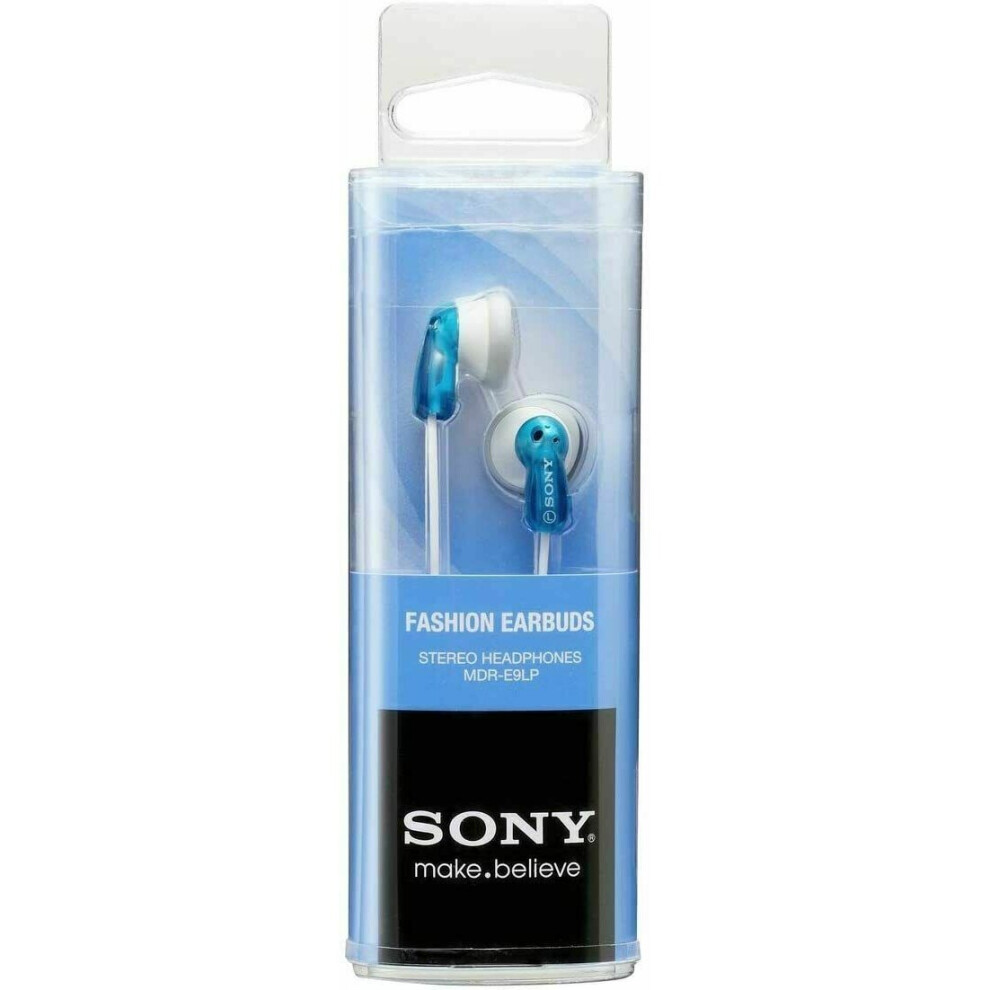 Sony MDR-E9LP/BLU - Headphones - Ear-Bud - Wired - 3.5 mm Jack - Blue