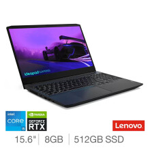 Lenovo Gaming 3 Laptop, Intel Core i5, GeForce RTX 3050 Ti, 82K10132UK - Refurbished
