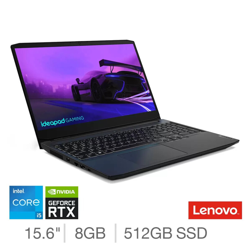 Lenovo Gaming 3 Laptop, Intel Core I5, Geforce Rtx 3050 Ti, 82K10132uk