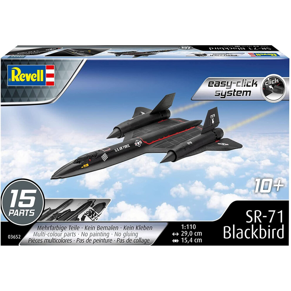 Revell 03652 1:110 SR-71 Blackbird Easy-Click-System Model Kit