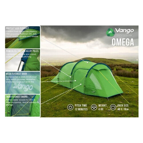 Vango Vango Omega 250 Eco Tent - 2 Man Tent (2022) 2