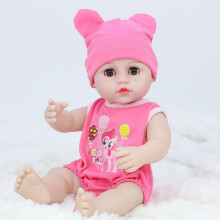 (Bareheaded) 14.9in Newborn Reborn Dolls Real Life Soft Silicone Handmade Realistic