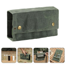 ( Army Green) Seasoning Storage Bag Spice Bottle Organizer Outdoor Camping Condiment Container